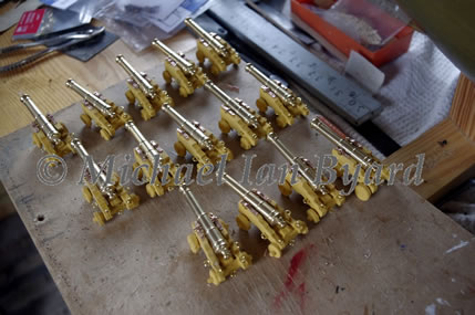 Model Canons awaiting fitting